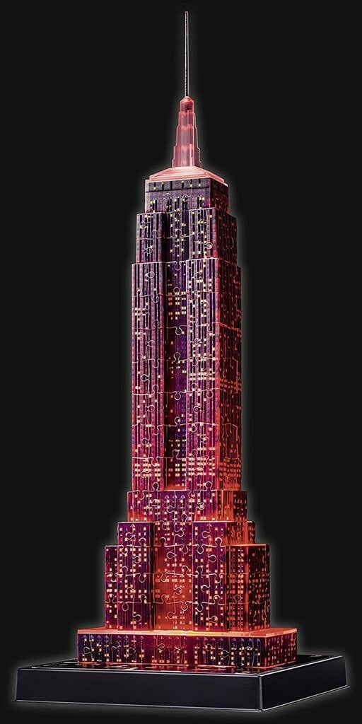 Puzle 3D Ravensburger Night Edition Empire State Building, 216 gab. цена и информация | Puzles, 3D puzles | 220.lv