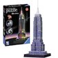 Puzle 3D Ravensburger Night Edition Empire State Building, 216 gab. cena un informācija | Puzles, 3D puzles | 220.lv