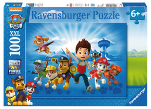 Puzle Ravensburger Paw Patrol, Ķepu patruļa, 100 gab. cena un informācija | Puzles, 3D puzles | 220.lv