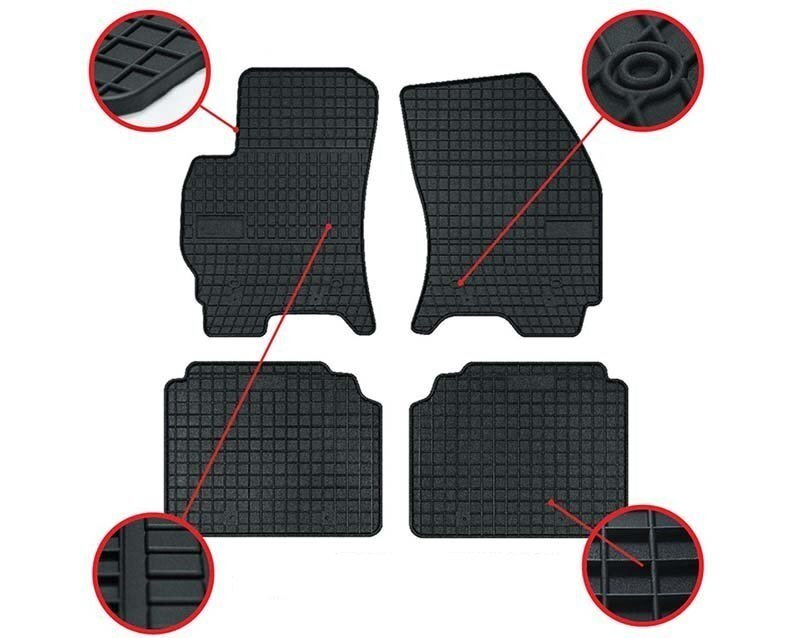 Gumijas paklāji Opel Zafira A цена и информация | Gumijas paklājiņi pēc auto modeļiem | 220.lv