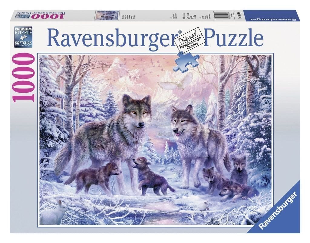 Puzle Arktikas vilki Ravensburger, 1000 gab. cena un informācija | Puzles, 3D puzles | 220.lv