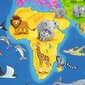 Puzle Ravensburger Pasaules karte ar dzīvniekiem, 066414, 30 gab. cena un informācija | Puzles, 3D puzles | 220.lv