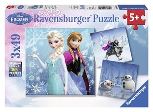 Puzle Ravensburger Frozen Ledus sirds, 3x49 gab. цена и информация | Пазлы | 220.lv