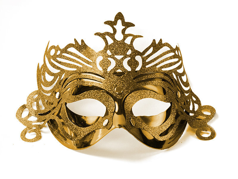Domino maska, zelta цена и информация | Karnevāla kostīmi, maskas un parūkas | 220.lv