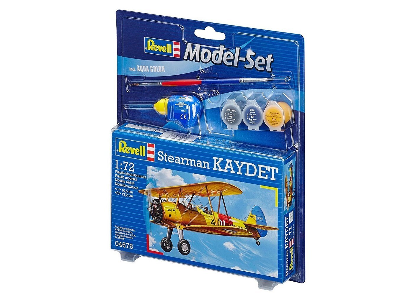 Revell - Stearman Kaydet dāvanu komplekts, 1/72 cena un informācija | Rotaļlietas zēniem | 220.lv