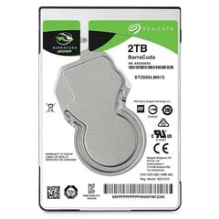 Seagate BarraCuda 2.5" 2TB (ST2000LM015) цена и информация | Внутренние жёсткие диски (HDD, SSD, Hybrid) | 220.lv