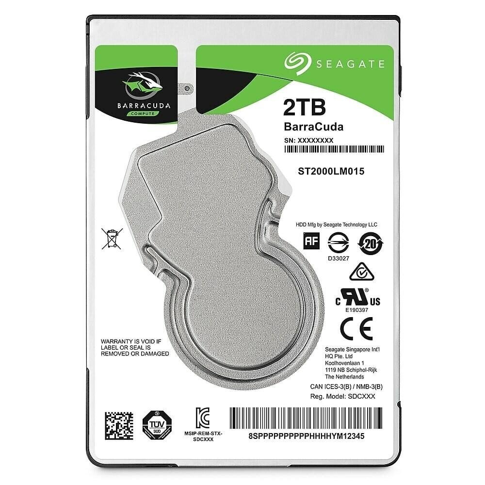 Seagate BarraCuda 2.5" 2TB (ST2000LM015) cena un informācija | Iekšējie cietie diski (HDD, SSD, Hybrid) | 220.lv