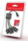 Adapteris Gembird Micro USB OTG BM, melns, 0,15 m cena un informācija | Adapteri un USB centrmezgli | 220.lv