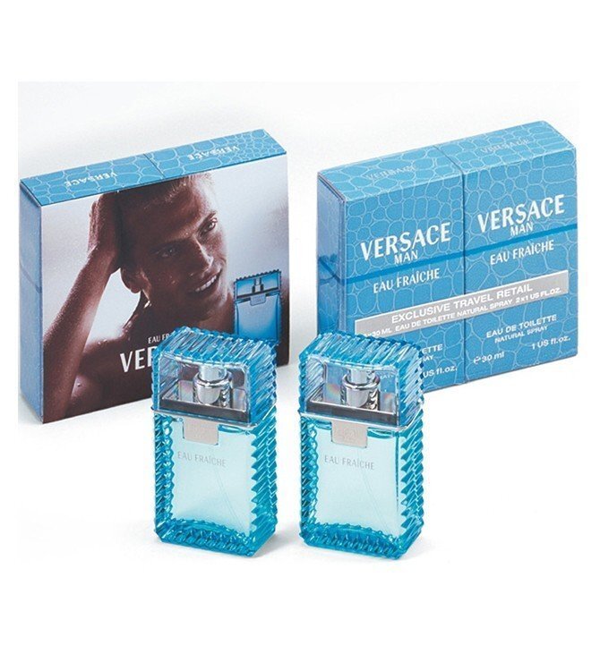 Tualetes ūdens vīriešiem Versace Eau Fraiche Man - 2 x EDT 30 ml cena un informācija | Vīriešu smaržas | 220.lv