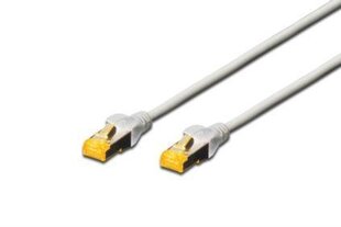 DIGITUS Premium CAT 6A S-FTP patch cable, Length 1,0m, Color grey cena un informācija | Kabeļi un vadi | 220.lv