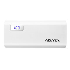 ADATA P12500D Power Bank, 12500mAh Balts cena un informācija | Lādētāji-akumulatori (Power bank) | 220.lv