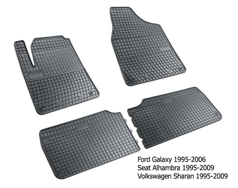 Gumijas paklāji Volkswagen Sharan I 5s. 1996-2010, 4 gab. cena un informācija | Gumijas paklājiņi pēc auto modeļiem | 220.lv