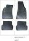 Gumijas paklāji AUDI A4 - B6/7 type 8E/8F 2000-2007 /4pc, 0729 цена и информация | Gumijas paklājiņi pēc auto modeļiem | 220.lv