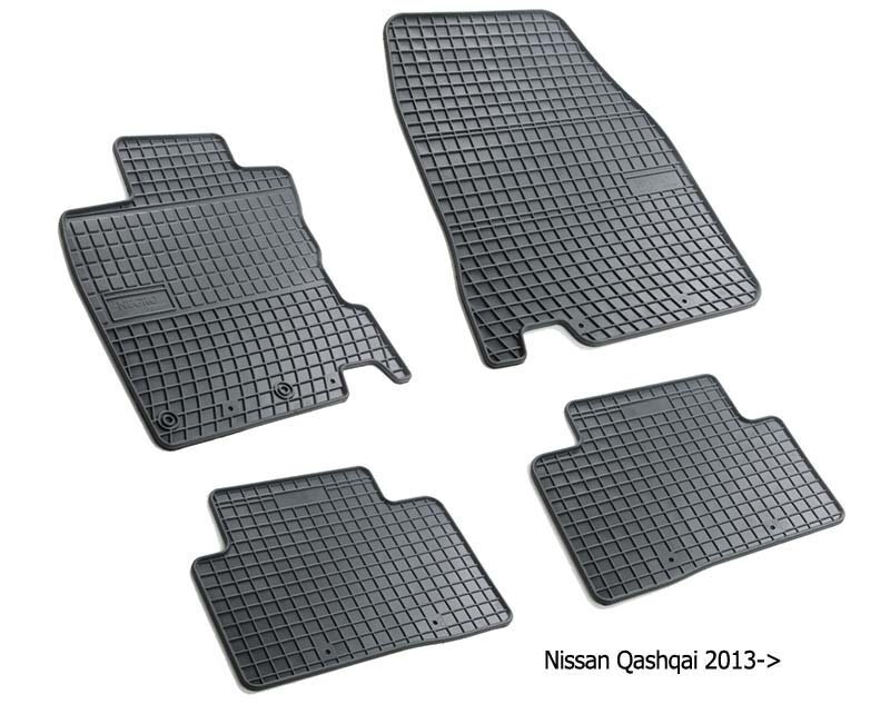 Gumijas paklāji Nissan Qashqai II 2013-&gt; /4pc, 0457 cena un informācija | Gumijas paklājiņi pēc auto modeļiem | 220.lv