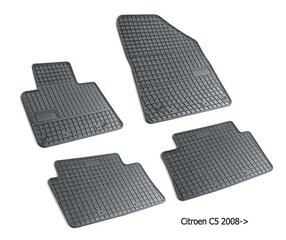 Резиновые коврики Citroen C5 II 2008-&gt; /4pc, 0644 цена и информация | Модельные резиновые коврики | 220.lv