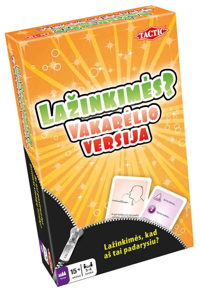 TAKTIKA Ceļojumu spēles "Liksim derības?" ballītes versija (lietuviešu valodā) цена и информация | Galda spēles | 220.lv