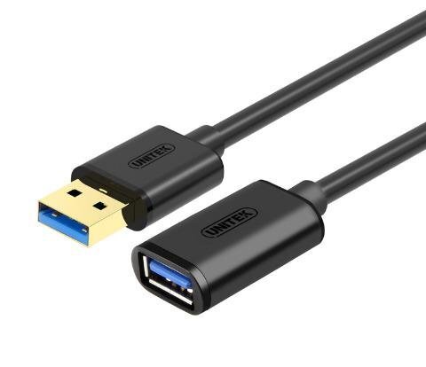 Unitek USB paplašinājuma pārveidotājs USB3.0 AM-AF, 2,0m; Y-C459BBK cena un informācija | Adapteri un USB centrmezgli | 220.lv