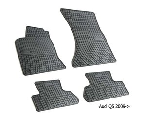 Gumijas paklāji AUDI Q5 2009-> /4pc, 0725 cena un informācija | Gumijas paklājiņi pēc auto modeļiem | 220.lv