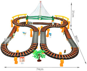 Набор гоночных треков XXL - 192 элемента, 7 метров веселья, легкое соединение и устойчивость, пробуждает воображение цена и информация | Игрушки для мальчиков | 220.lv