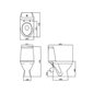 WC pods KOLO MODO, vertikāls izvads Soft Close Duroplast click to clean vāks цена и информация | Tualetes podi | 220.lv