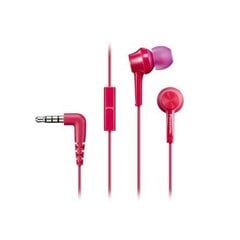 Austiņas ar Mikrofonu Panasonic Corp. RP-TCM105E in-ear Rozā цена и информация | Наушники | 220.lv