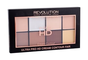 Контурная палитра Makeup Revolution HD Pro Cream Contour Fair, 20 г цена и информация | Пудры, базы под макияж | 220.lv