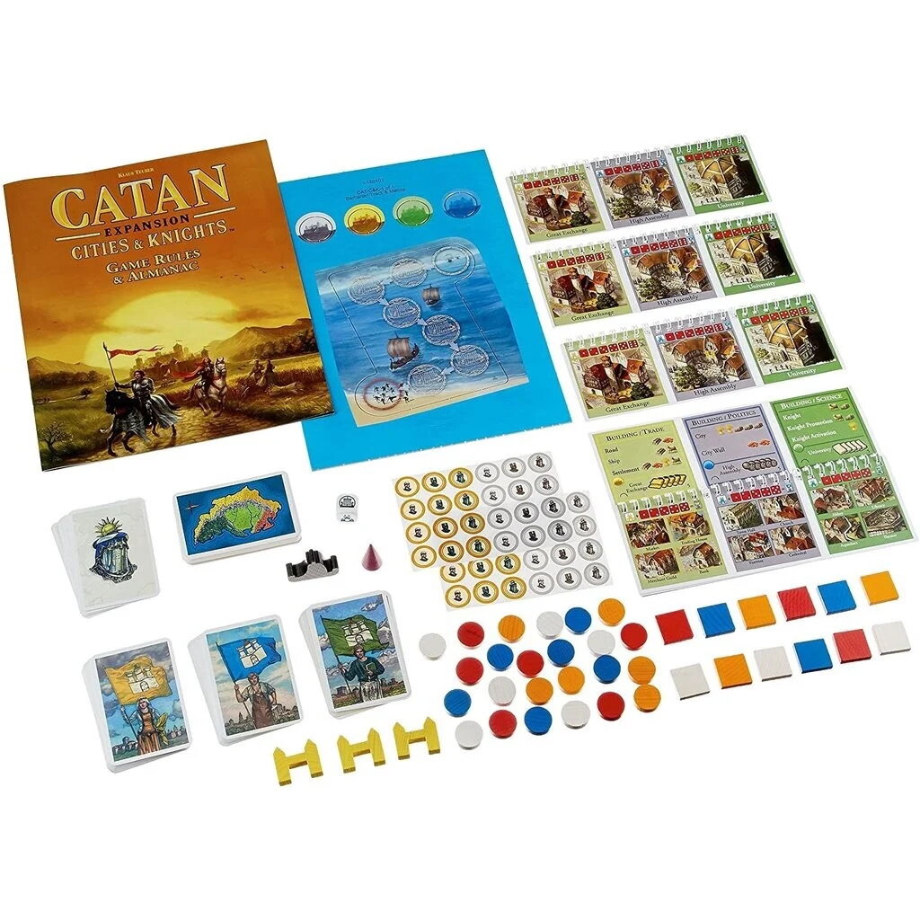 Galda spēle Catan: Pilsētas un bruņinieki (papildinājums) LT, LV, EE cena un informācija | Galda spēles | 220.lv