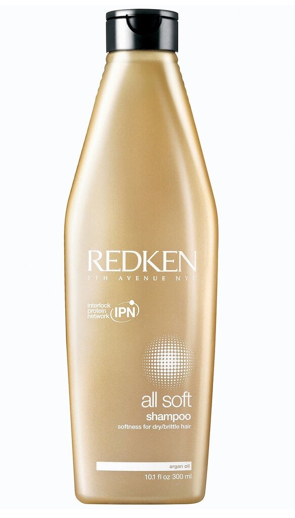 Šampūns sausiem matiem Redken All Soft 300 ml cena un informācija | Šampūni | 220.lv