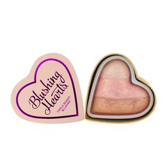 Makeup Revolution London I Heart Makeup Blushing Hearts vaigu sārtums 10 g, Iced Hearts, Iced Hearts cena un informācija | Bronzeri, vaigu sārtumi | 220.lv