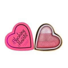 Vaigu sārtums Makeup Revolution London Blushing Hearts 10 g, Bursting With Love цена и информация | Бронзеры (бронзаторы), румяна | 220.lv