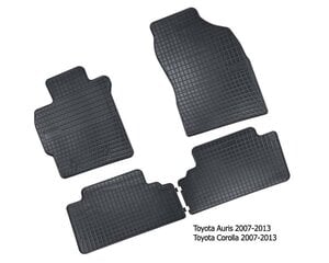 Резиновые коврики Toyota Auris I 2007-2013 цена и информация | Модельные резиновые коврики | 220.lv