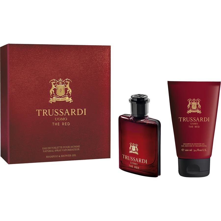 Komplekts Trussardi Uomo The Red: edt 50 ml + dušas želeja 100 ml цена и информация | Vīriešu smaržas | 220.lv