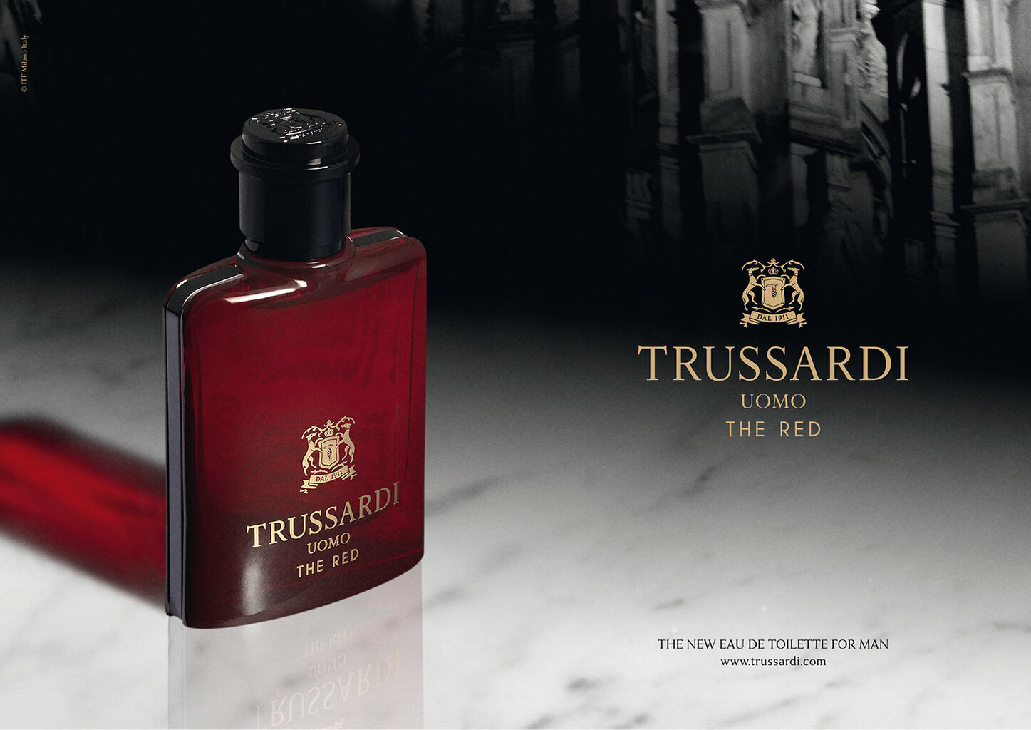 Komplekts Trussardi Uomo The Red: edt 50 ml + dušas želeja 100 ml cena un informācija | Vīriešu smaržas | 220.lv