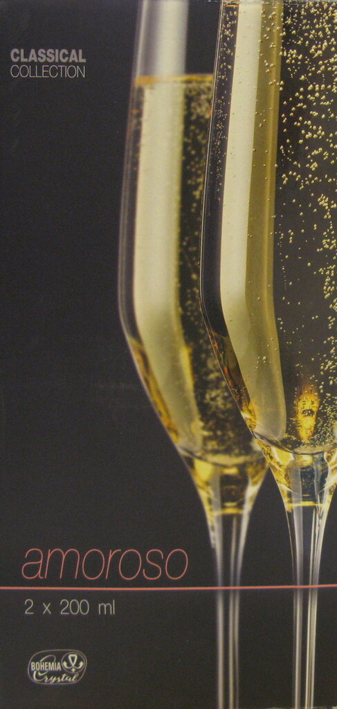 Bohemia šampanieša glāzes Amoroso, 2 gab. цена и информация | Glāzes, krūzes, karafes | 220.lv