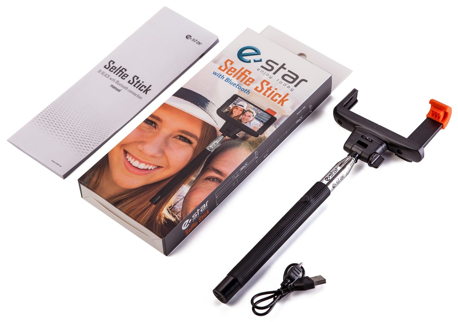 eSTAR Selfie Stick B1 Melns cena un informācija | Selfie Sticks | 220.lv