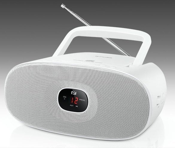 Muse MD-202RDW White, Portable radio CD player, cena un informācija | Magnetolas | 220.lv