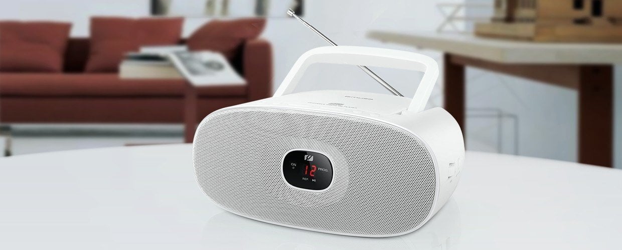 Muse MD-202RDW White, Portable radio CD player, цена и информация | Magnetolas | 220.lv