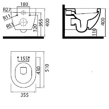 Tualetes pods Ravak Uni Chrome ar Soft Close vāku цена и информация | Tualetes podi | 220.lv