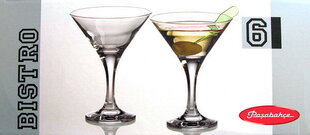Набор бокалов для мартини Pasabahce BISTRO, 6 шт., 22 x 15 x 33 см цена и информация | Стаканы, фужеры, кувшины | 220.lv