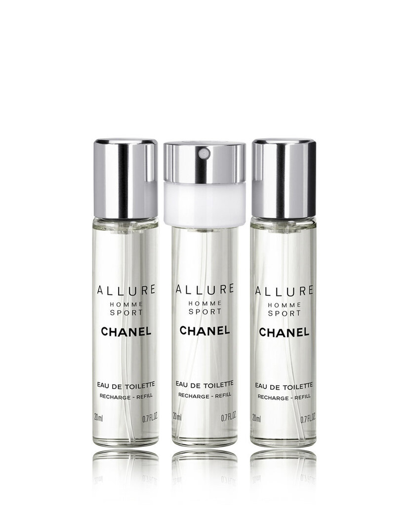 Chanel Allure Homme Sport - E DT filling (3 x 20 mL) 60 ml cena un informācija | Vīriešu smaržas | 220.lv