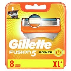 Skūšanās žiletes Gillette Fusion Power 8 gab. cena un informācija | Gillette Smaržas, kosmētika | 220.lv