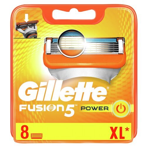 Skūšanās žiletes Gillette Fusion Power 8 gab. цена и информация | Skūšanās piederumi, kosmētika | 220.lv