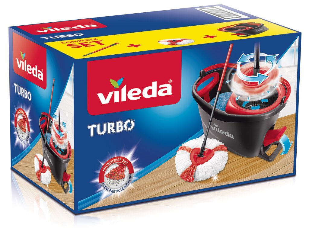 Vileda Turbo grīdu tīrīšanas komplekts цена и информация | Tīrīšanas piederumi | 220.lv