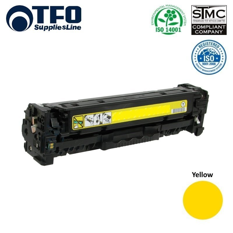 TFO HP CC532A / Canon CRG-718 Dzeltena Lāzedrukas kasete 2.8K Lapas HQ Premium Analogs cena un informācija | Kārtridži lāzerprinteriem | 220.lv