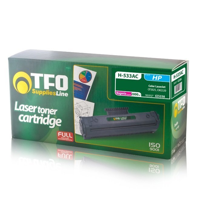 TFO HP CC533A / Canon CRG-718 Sarkana Lāzedrukas kasete 2.8K Lapas HQ Premium Analogs цена и информация | Kārtridži lāzerprinteriem | 220.lv