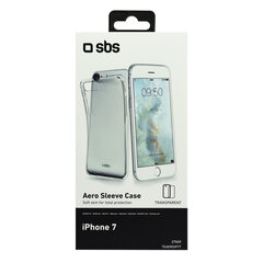SBS Aero gumijots telefona apvalks iPhone 7, caurspīdīgs цена и информация | Чехлы для телефонов | 220.lv