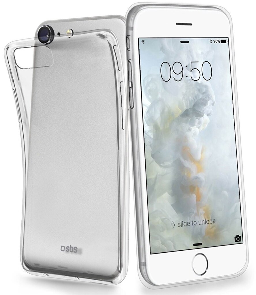 SBS Aero gumijots telefona apvalks iPhone 7, caurspīdīgs цена и информация | Telefonu vāciņi, maciņi | 220.lv