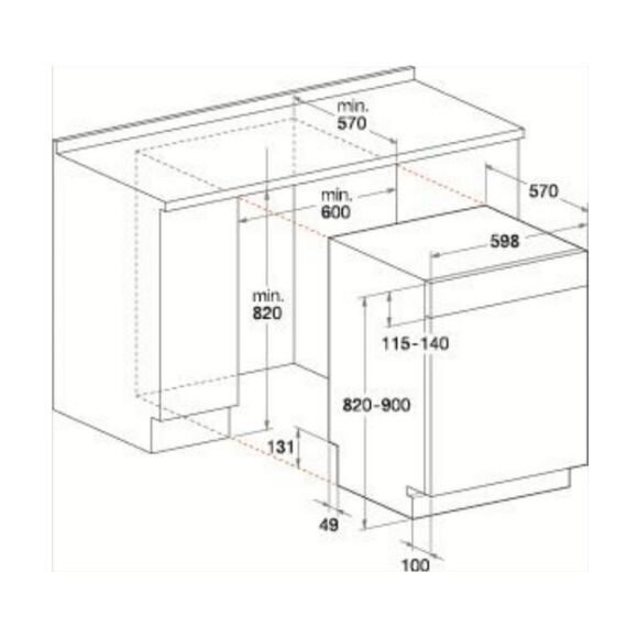 Whirlpool WBC3C26B cena un informācija | Trauku mazgājamās mašīnas | 220.lv