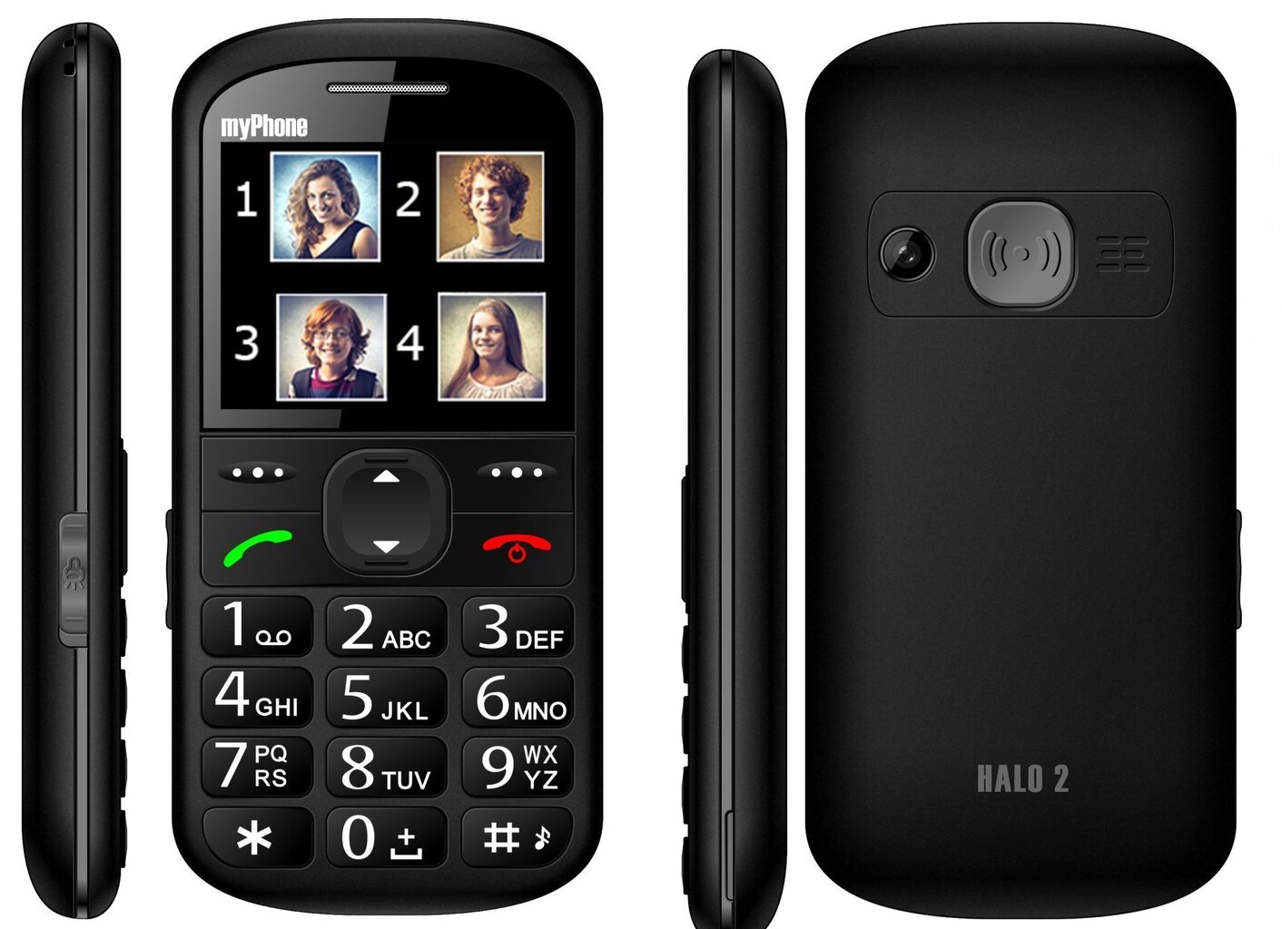 MyPhone Halo 2 (LT, LV, EE), Melns cena un informācija | Mobilie telefoni | 220.lv