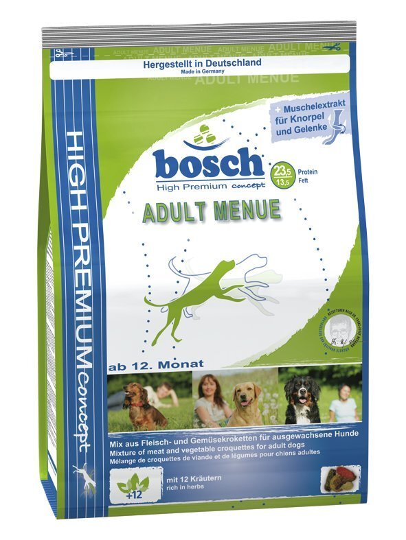 Bosch Petfood Adult Menue (High Premium) 15kg+3kg цена и информация | Sausā barība suņiem | 220.lv